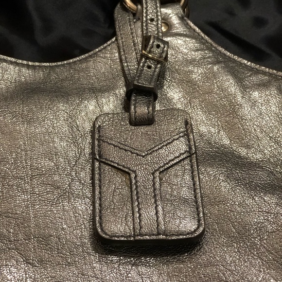 YSL tribute bag silver metallic leather - Picture 4 of 8